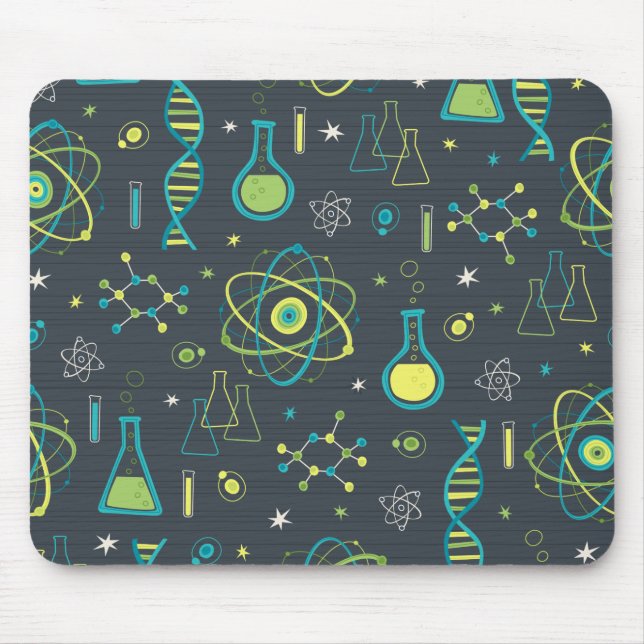 Tapis De Souris Science moderne du milieu du siècle (Devant)