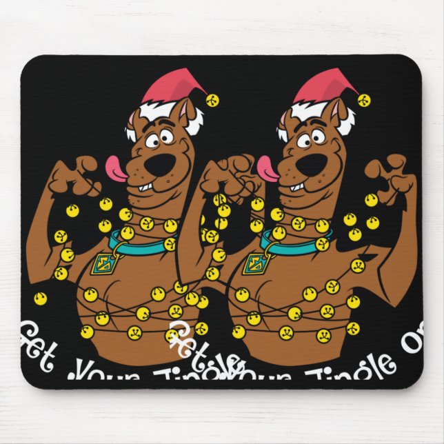 Tapis De Souris Scooby Doo Get Your Jingle On T Shirt  (Devant)