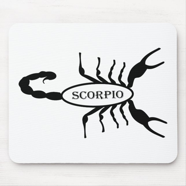 Tapis De Souris Scorpio noir Scorpion étoile (Devant)