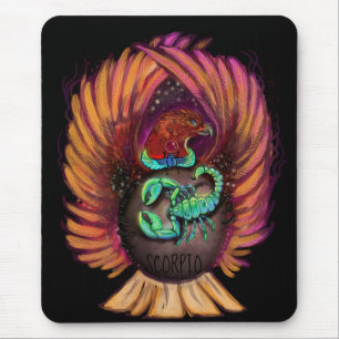 Tapis De Souris Scorpio signe Zodiac Pad souris
