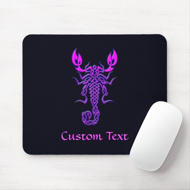 Tapis De Souris Scorpion de noeud céleste pourpre (Avec souris)