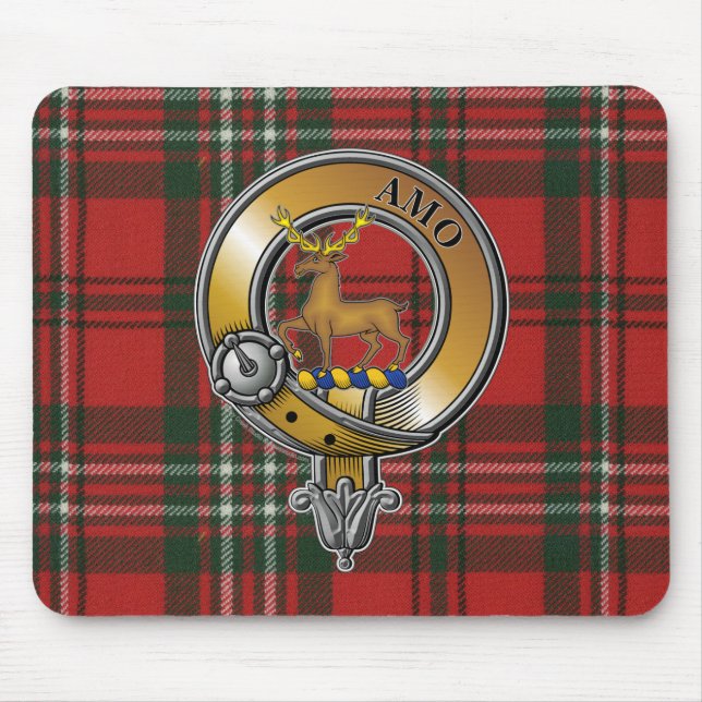 Tapis De Souris Scott Tartan & Badge (Devant)