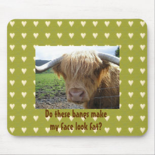 Tapis De Souris Scottish Highlands Steer Humour - Mousepad