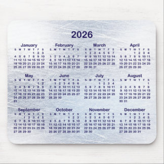 Tapis De Souris Scratched Ice Ink 2026 Calendar