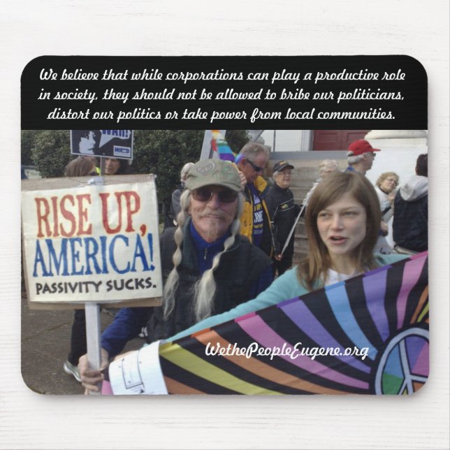 Tapis De Souris Se lèvent l'Amérique (Devant)