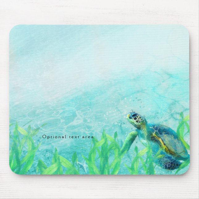 Tapis De Souris Sea Turtle Ocean Beach Art Tropical Custom (Devant)