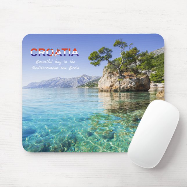 Tapis De Souris Seashore near Brela | Dalmatia | Croatia (Avec souris)