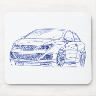 Tapis De Souris Seat Ibiza franc 2010