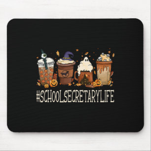 Tapis De Souris Secrétaire de l'école Horror Fall Café Halloween P