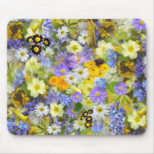 Tapis De Souris Sélection des fleurs de printemps