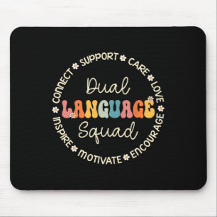 Tapis De Souris Semaine d'appréciation de l'équipe de langue doubl
