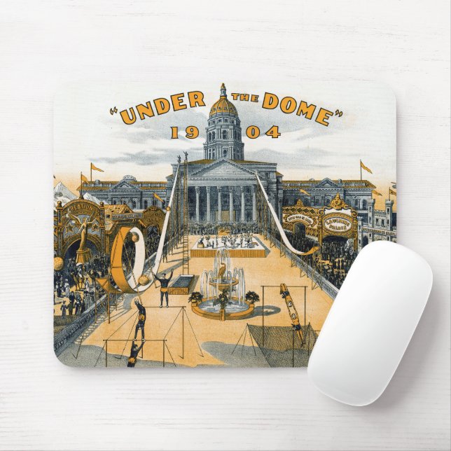 Tapis De Souris Semi-centenaire du Kansas. State House Grounds. (Avec souris)