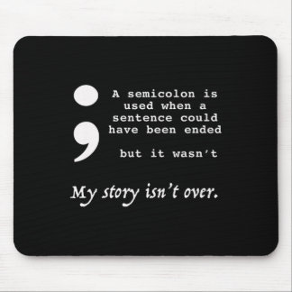Tapis De Souris Semicolon Sensibilisation à la prévention du suici
