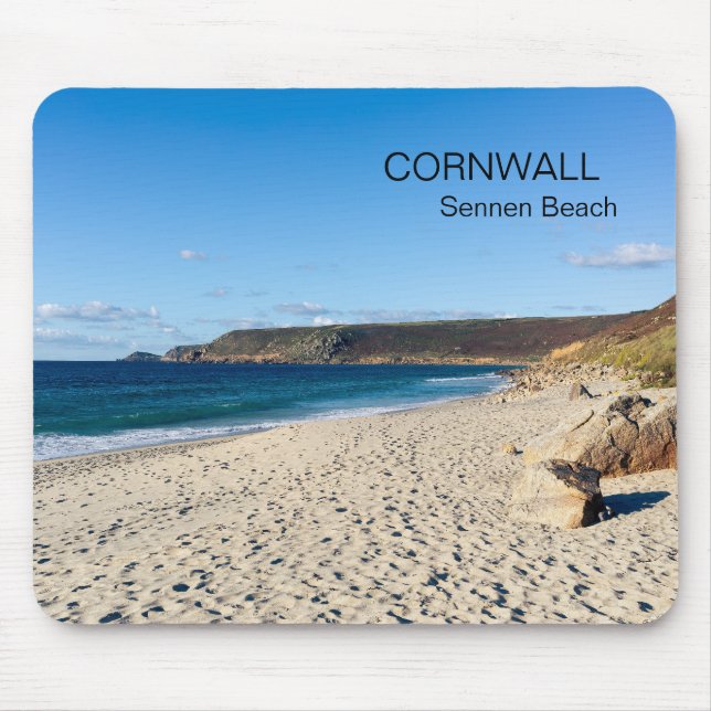 Tapis De Souris Sennen Beach Cornwall England  (Devant)
