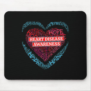 Tapis De Souris Sensibilisation à la maladie cardiaque Go Red pour