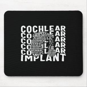 Tapis De Souris Sensibilisation à la perte auditive Implant cochlé