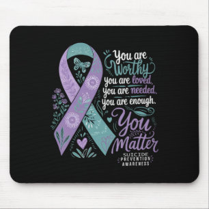 Tapis De Souris Sensibilisation à la prévention du suicide Soutien