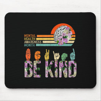 Tapis De Souris Sensibilisation à la santé mentale ASL Be Genre Th