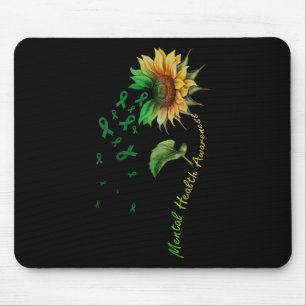 Tapis De Souris Sensibilisation à la santé mentale Tournesol Confo
