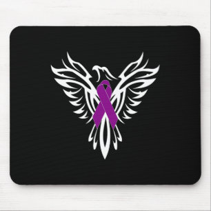 Tapis De Souris Sensibilisation à l'épilepsie Ruban violet Phoenix