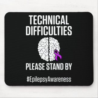 Tapis De Souris Sensibilisation à l'épilepsie Technique Epileptiqu