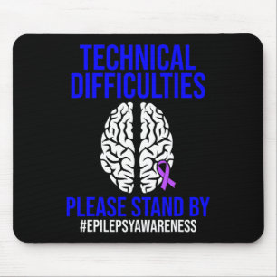 Tapis De Souris Sensibilisation à l'épilepsie Technique Epileptiqu