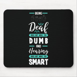 Tapis De Souris Sensibilisation Asl American Sign Language Perte a