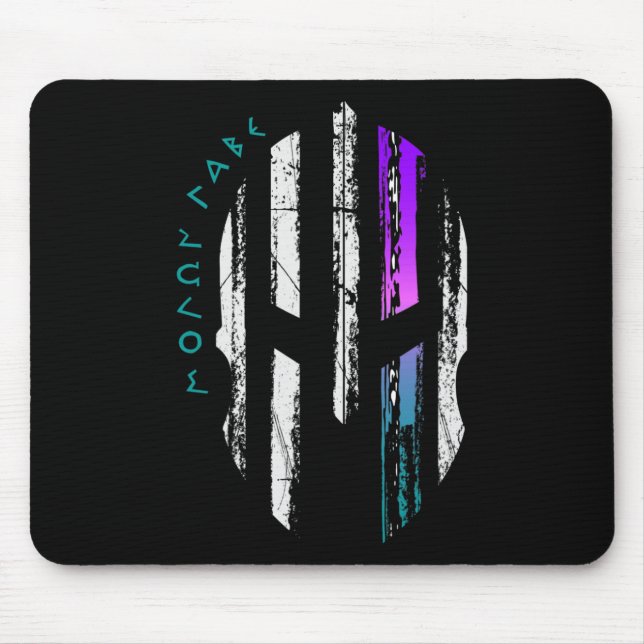 Tapis De Souris Sensibilisation au cancer Casque de guerrier spart (Devant)
