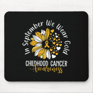 Tapis De Souris Sensibilisation au cancer de l'enfant En septembre