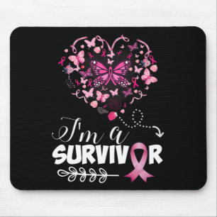Tapis De Souris Sensibilisation au cancer du sein Coeur papillon r