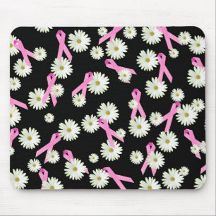 Tapis De Souris Sensibilisation au cancer du sein Rubans roses