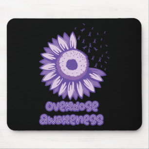Tapis De Souris Sensibilisation au ruban violet Opioïde