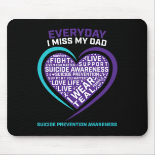 Tapis De Souris Sensibilisation au suicide Papa Femmes Hommes Prév