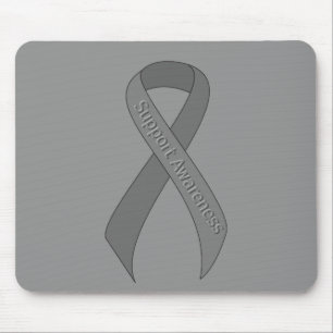 Tapis De Souris Sensibilisation au support du ruban gris