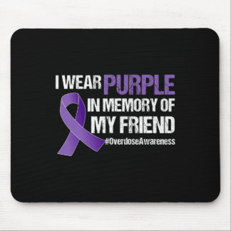 Tapis De Souris Sensibilisation au surdosage Je porte du violet po
