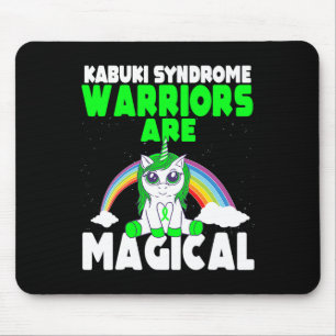 Tapis De Souris Sensibilisation au syndrome de Kabuki Ribbon vert