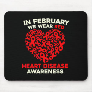 Tapis De Souris Sensibilisation aux maladies cardiaques Go Red In 