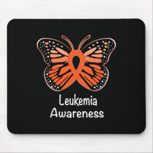 Tapis De Souris Sensibilisation Guerrier Soutien Survivant Orange 