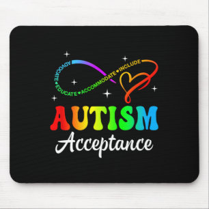 Tapis De Souris Sensibilisation sur l'autisme Acceptation Symbole 