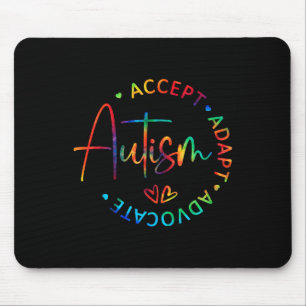 Tapis De Souris Sensibilisation sur l'autisme Accepter Adapt Advoc