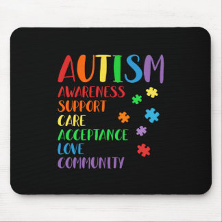 Tapis De Souris Sensibilisation sur l'autisme Ally Acceptation des
