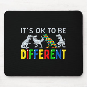 Tapis De Souris Sensibilisation sur l'autisme Dinosaur Enfants Gar