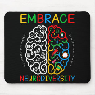Tapis De Souris Sensibilisation sur l'autisme Embrasser la neurodi
