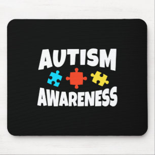 Tapis De Souris Sensibilisation sur l'autisme Puzzle Piece Support