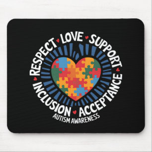 Tapis De Souris Sensibilisation sur l'autisme Respect autistique A