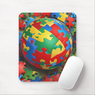 Tapis De Souris Sensibilisation sur l'autisme - Soins - Mousepad