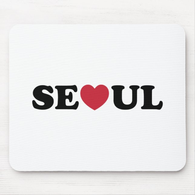 Tapis De Souris Séoul Love Heart (Devant)
