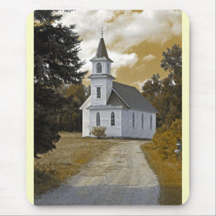 Tapis De Souris Sépia de 1800s d'église presbytérienne de rive