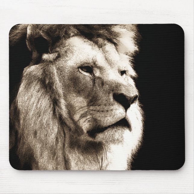 Tapis De Souris Sepia Lion (Devant)