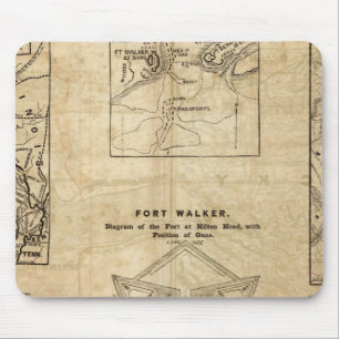 Tapis De Souris Sept cartes du New York Herald